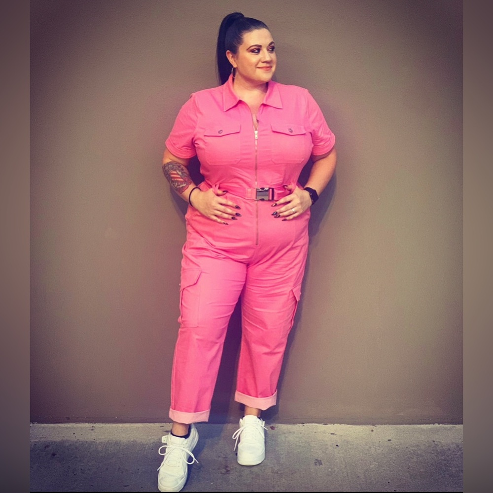 Pink Panther Denim Jumpsuit